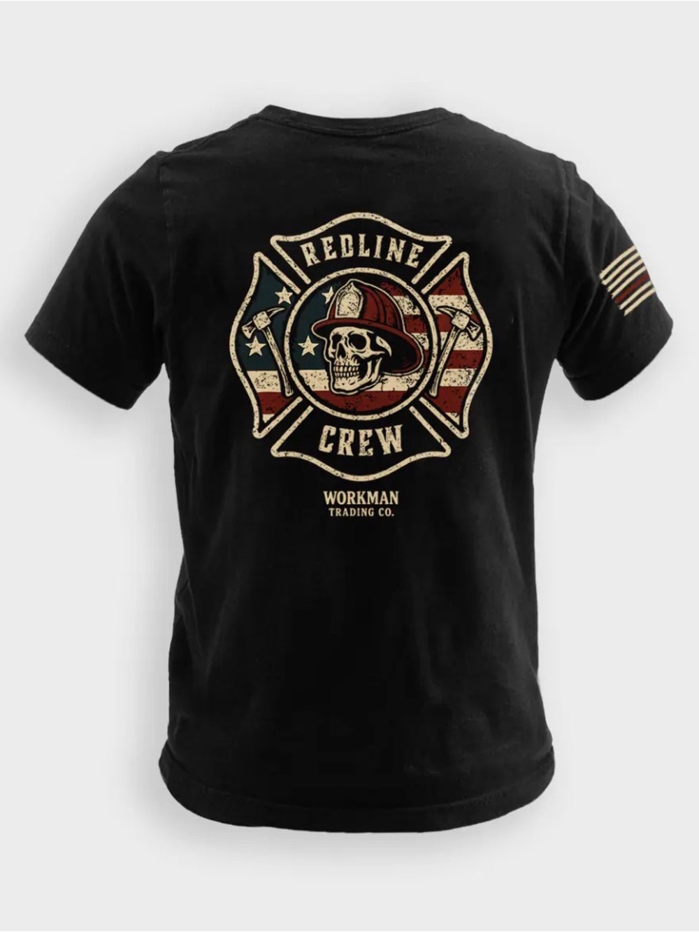 Men's Black Redline Crew Graphic Tee